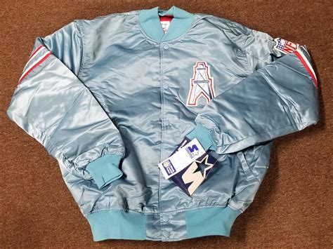 vintage houston oilers starter jacket